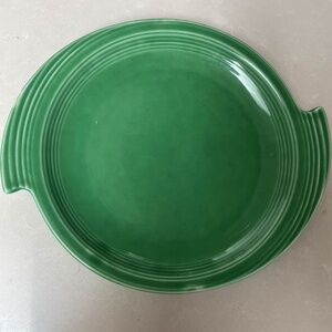 Green Art Deco plate